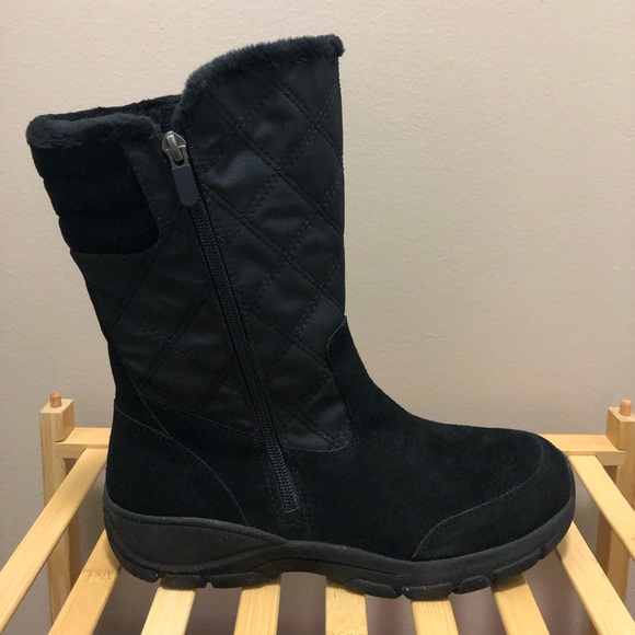 Lands’ End Women’s Insulated All Weather Winter Snow Boots, Black, Size 9 - Picture 6 of 13